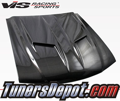 VIS Stalker 2 Style Carbon Fiber Hood - 94-98 Ford Mustang 
