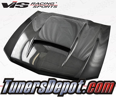 VIS Stalker Style Carbon Fiber Hood - 10-12 Ford Mustang 