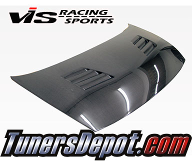 VIS Techno R Style Carbon Fiber Hood - 06-11 Honda Civic 4dr