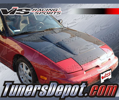 VIS Techno R Style Carbon Fiber Hood - 89-94 Nissan 240SX