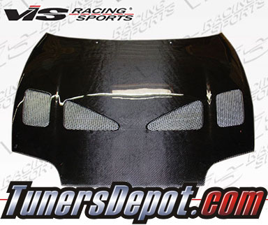 VIS Techno R Style Carbon Fiber Hood - 93-98 Toyota Supra 