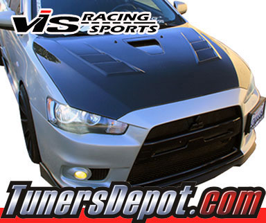 VIS Terminator GT Style Carbon Fiber Hood - 08-15 Mitsubishi Lancer 4dr