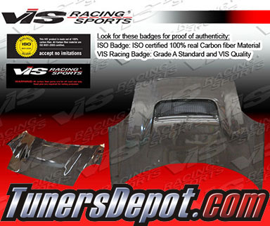VIS V Line Style Carbon Fiber Hood - 00-05 Toyota MR-S 