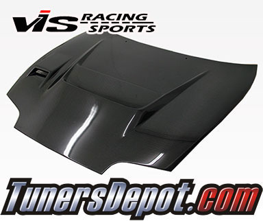 VIS V Line Style Carbon Fiber Hood - 93-98 Toyota Supra 
