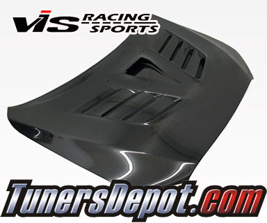 VIS VRS Style Carbon Fiber Hood - 08-15 Mitsubishi Lancer EVO X 