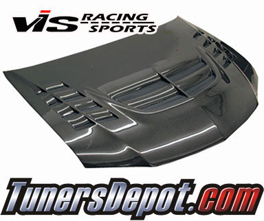 VIS VTX Style Carbon Fiber Hood - 03-05 Mitsubishi Lancer EVO VIII 