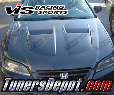 VIS Xtreme GT Style Carbon Fiber Hood - 98-02 Honda Accord 2dr