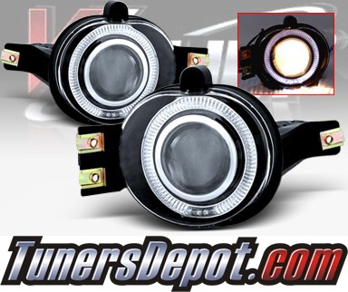 WINJET® Halo Projector Fog Light Kit (Clear) - 02-08 Dodge Ram Pickup (New Install Only)