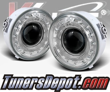 WINJET® Halo Projector Fog Light Kit (Clear) - 06-08 Ford F-150 F150 (New Install Only)