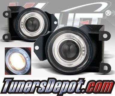 WINJET® Halo Projector Fog Light Kit (Smoke) - 00-06 GMC Yukon Denali (OEM Replacement Only)