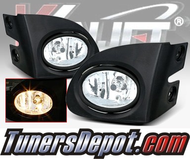 WINJET® OEM Style Fog Light Kit (Clear) - 02-05 Honda Civic Si 3dr
