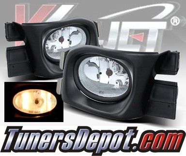WINJET® OEM Style Fog Light Kit (Clear) - 03-05 Honda Accord 4dr