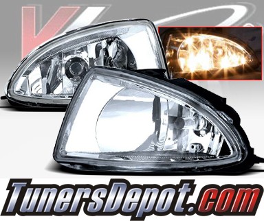 WINJET® OEM Style Fog Light Kit (Clear) - 04-05 Honda Civic