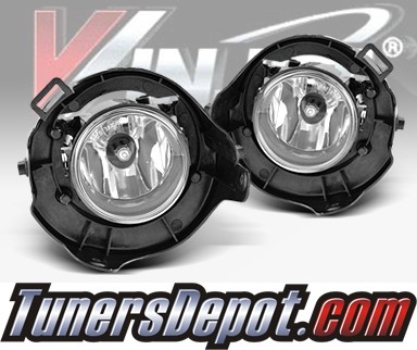 WINJET® OEM Style Fog Light Kit (Clear) - 05-09 Nissan Frontier (w/o Chrome Bumper) (OEM Replacement Only)