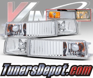 WINJET® OEM Style Fog Light Kit (Clear) - 93-98 VW Volkswagen Jetta MK III (New Install Only)