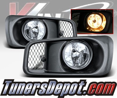 WINJET® OEM Style Fog Light Kit (Clear) - 99-00 Honda Civic Si & Type R