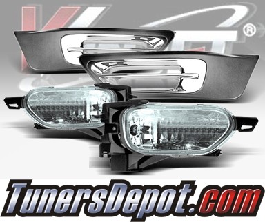 WINJET® OEM Style Fog Light Kit (Smoke) - 02-04 Honda CRV CR-V