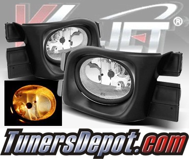 WINJET® OEM Style Fog Light Kit (Smoke) - 03-05 Honda Accord 4dr