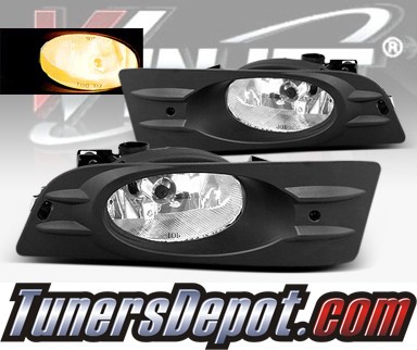 WINJET® OEM Style Fog Light Kit (Smoke) - 06-07 Honda Accord 2dr