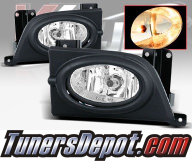 WINJET® OEM Style Fog Light Kit (Smoke) - 06-07 Honda Civic 4dr