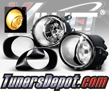 WINJET® OEM Style Fog Light Kit (Smoke) - 06-08 Toyota Yaris 3dr Hatchback