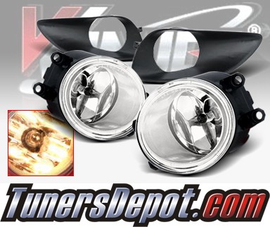WINJET® OEM Style Fog Light Kit (Smoke) - 06-08 Toyota Yaris 4dr Sedanx