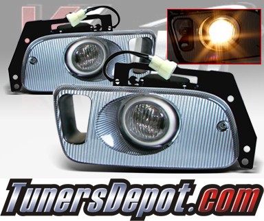 WINJET® OEM Style Fog Light Kit (Smoke) - 92-95 Honda Civic 2/3dr