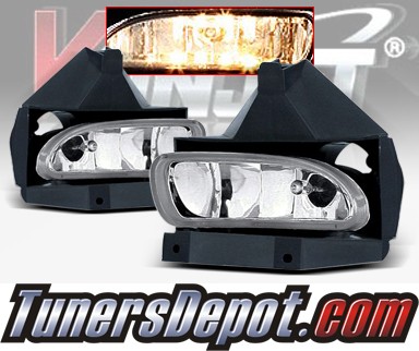WINJET® OEM Style Fog Light Kit (Smoke) - 99-04 Ford Mustang (New Install Only)