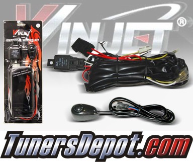 WINJET® Universal Fog Light Wiring Kit and Switch - Universal ( Need light bulb harnesses)