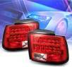 Sonar® LED Tail Lights (Red/Clear) - 99-04 Ford Mustang