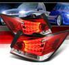 Sonar® LED Tail Lights (Red/Clear) - 08-12 Honda Accord 4dr