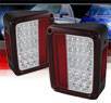 Sonar® LED Tail Lights (Red/Clear) - 07-14 Jeep Wrangler