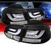 Sonar® LED Tail Lights (Black) - 10-12 VW Volkswagen Golf (Incl. GTI) (Gen 2)
