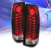 Sonar® LED Tail Lights (Red/Clear) - 99-00 Cadillac Escalade