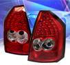 Sonar® LED Tail Lights (Red/Clear) - 05-07 Chrysler 300