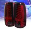 Sonar® LED Tail Lights (Red/Smoke) - 03-06 Chevy Silverado