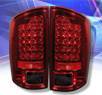 Sonar® LED Tail Lights (Red/Smoke) - 02-06 Dodge Ram Pick-Up Truck