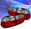 Sonar® LED Tail Lights (Red/Clear) - 96-00 Honda Civic 2dr.