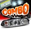 HID Xenon + Sonar® Halo Projector Headlights - 97-00 BMW 528i E39