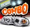 HID Xenon + Sonar® Halo Projector Headlights - 99-01 BMW 325Ci E46 Convertible