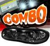 HID Xenon + Sonar® LED Halo Projector Headlights (Smoke) - 98-02 Chevy Camaro