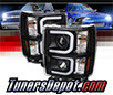 Sonar® Light Bar DRL Projector Headlights (Black) - 14-15 Chevy Silverado 1500