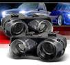 Sonar® Halo Projector Headlights (Black) - 98-01 Acura Integra