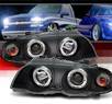 Sonar® Halo Projector Headlights (Black) - 99-01 BMW 325i E46 4dr.