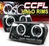 Sonar® CCFL Halo Projector Headlights (Black) - 05-10 Chrysler 300