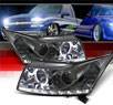 Sonar® DRL LED Halo Projector Headlights (Smoke) - 11-16 Chevy Cruze