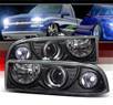 Sonar® Halo Projector Headlights (Black) - 98-04 Chevy S-10 S10