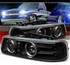 Sonar® Halo Projector Headlights (Black) - 99-02 Chevy Silverado
