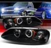 Sonar® LED Halo Projector Headlights (Black) - 01-06 Dodge Stratus 4dr.