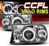 Sonar® CCFL Halo Projector Headlights - 97-04 Dodge Dakota 